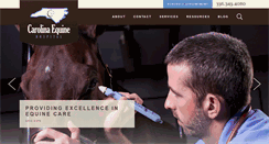 Desktop Screenshot of carolinaequinehospital.com